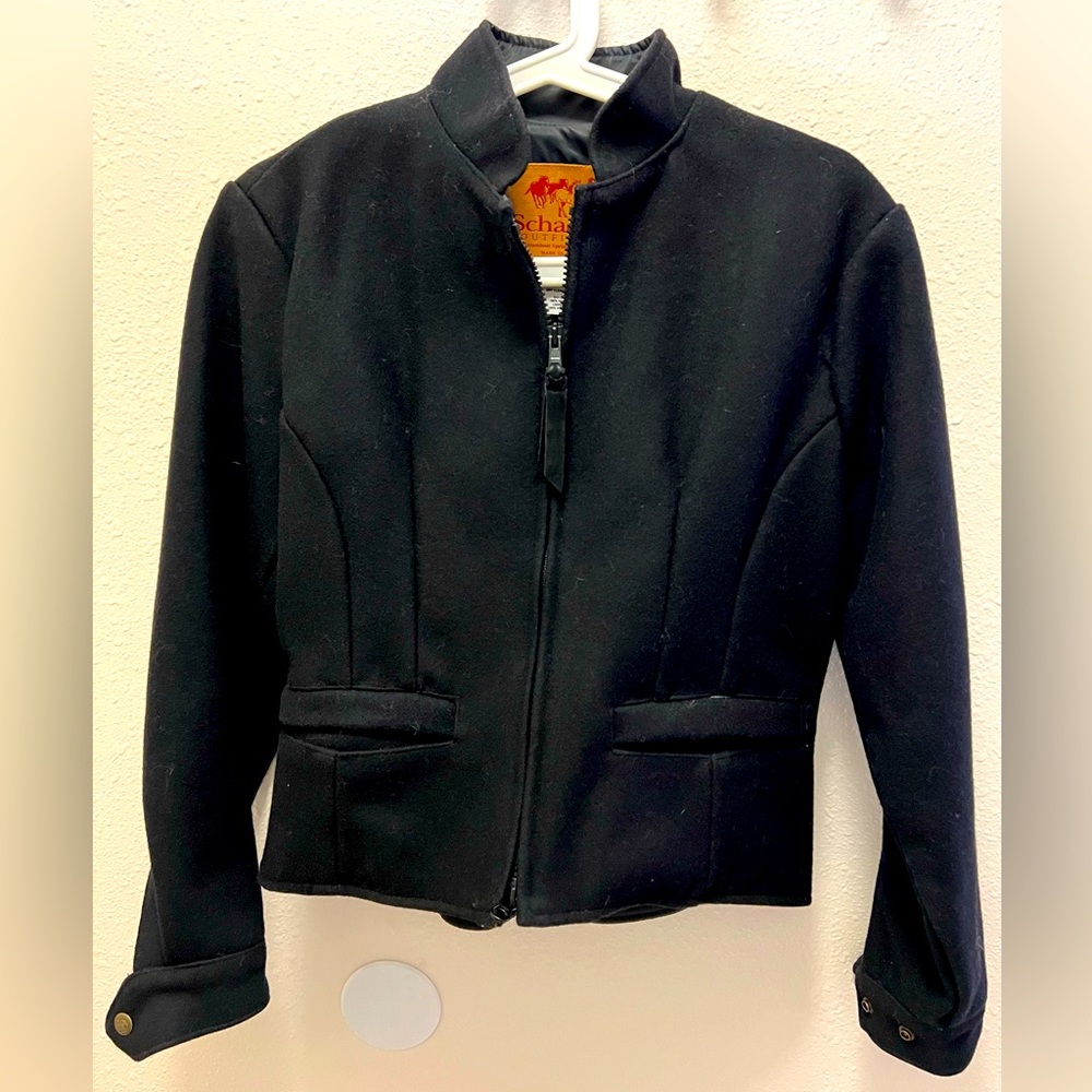 Vintage Black Wool Western Jacket S